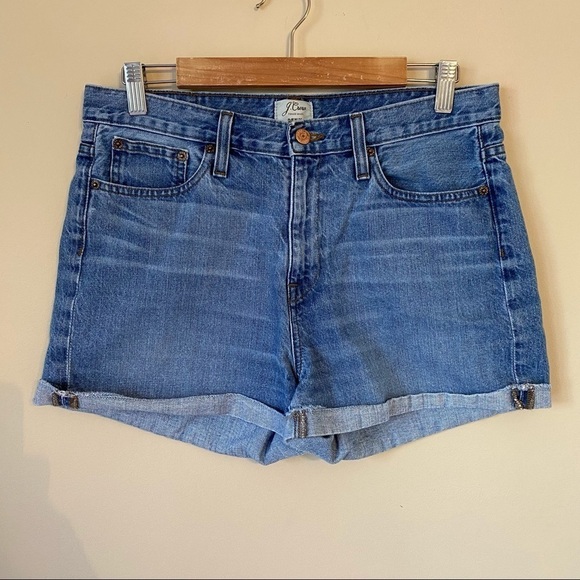 J. Crew High Rise Broken-In Boyfriend Denim Shorts - 29 - Picture 14 of 15